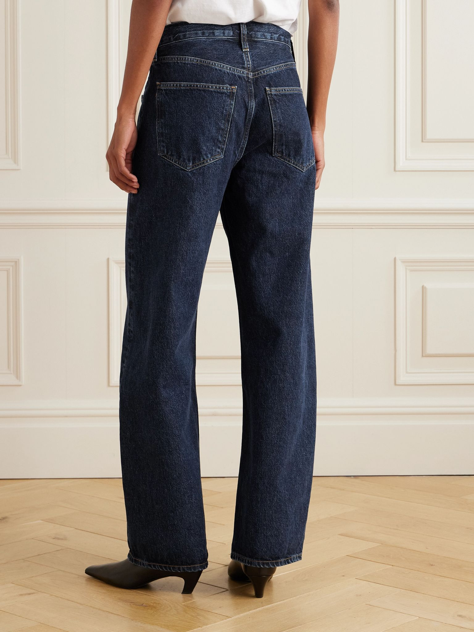 Low Curve high-rise wide-leg jeans Dark denim - 4