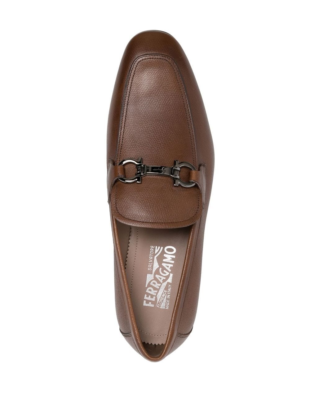Gancini-trim leather moccasins - 4