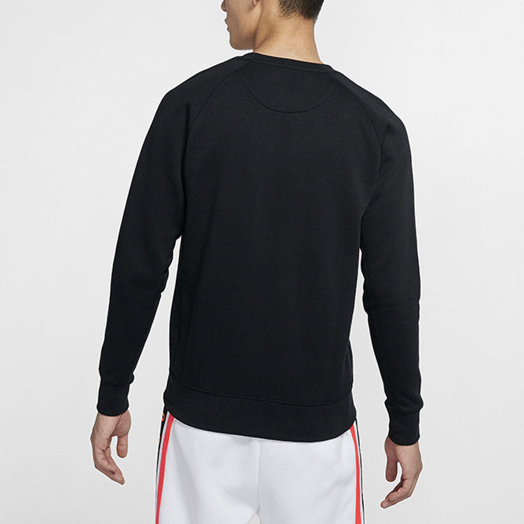 Air Jordan Fleece Lined Stay Warm Sports Round Neck Pullover Black DC6716-010 - 5