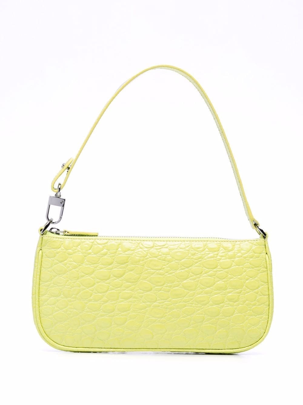 Rachel croc-embossed shoulder bag - 1