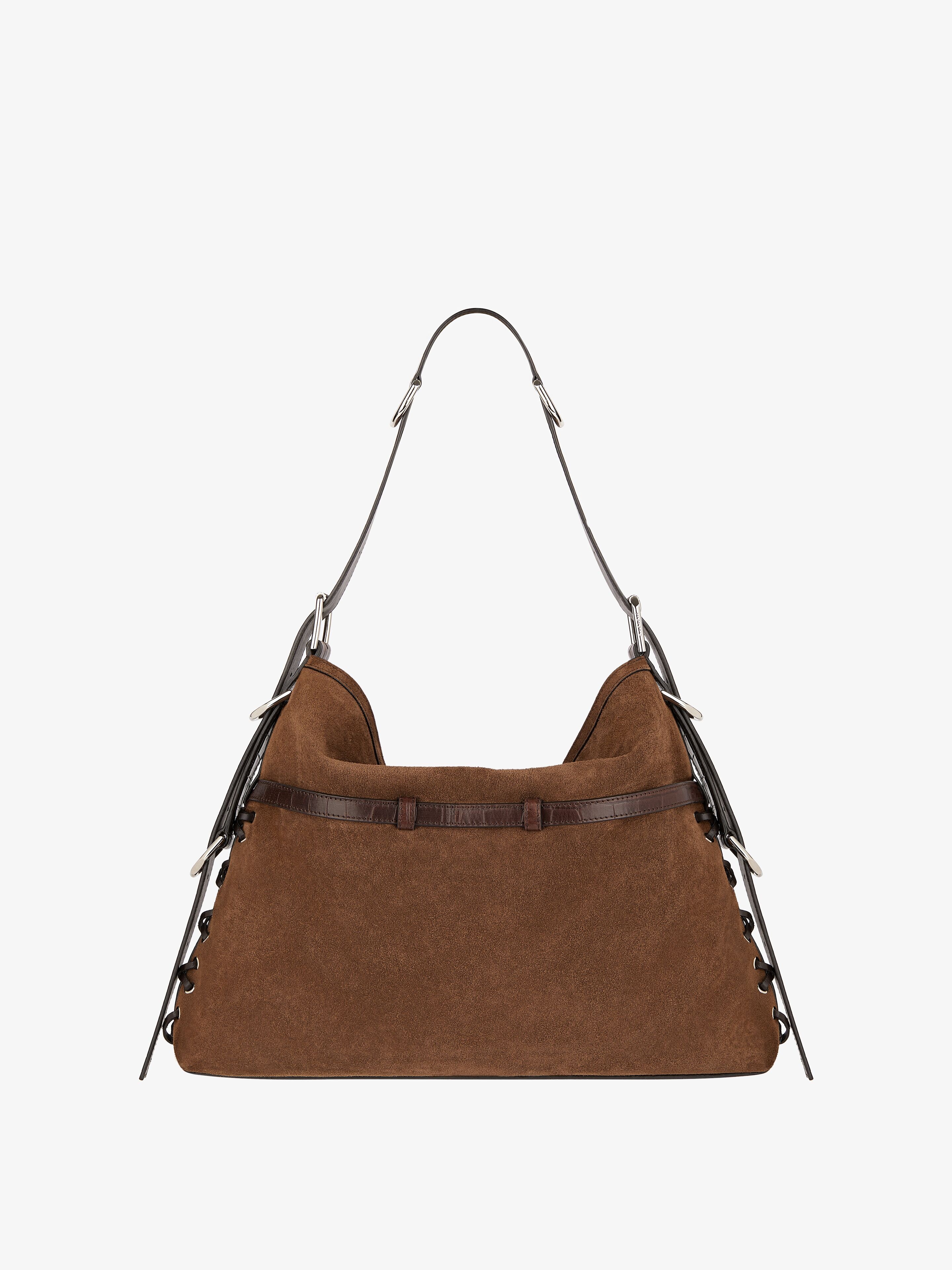 MEDIUM VOYOU BOYFRIEND BAG IN CORSET STYLE SUEDE - 4