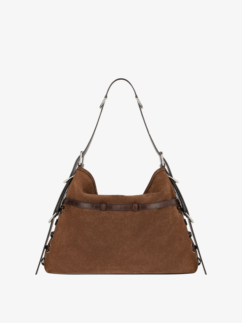 MEDIUM VOYOU BOYFRIEND BAG IN CORSET STYLE SUEDE 4