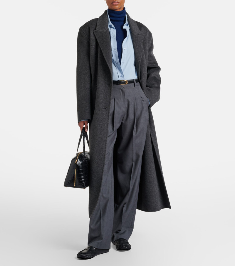 The Frankie Shop Utica wool and cotton turtleneck sweater outlook