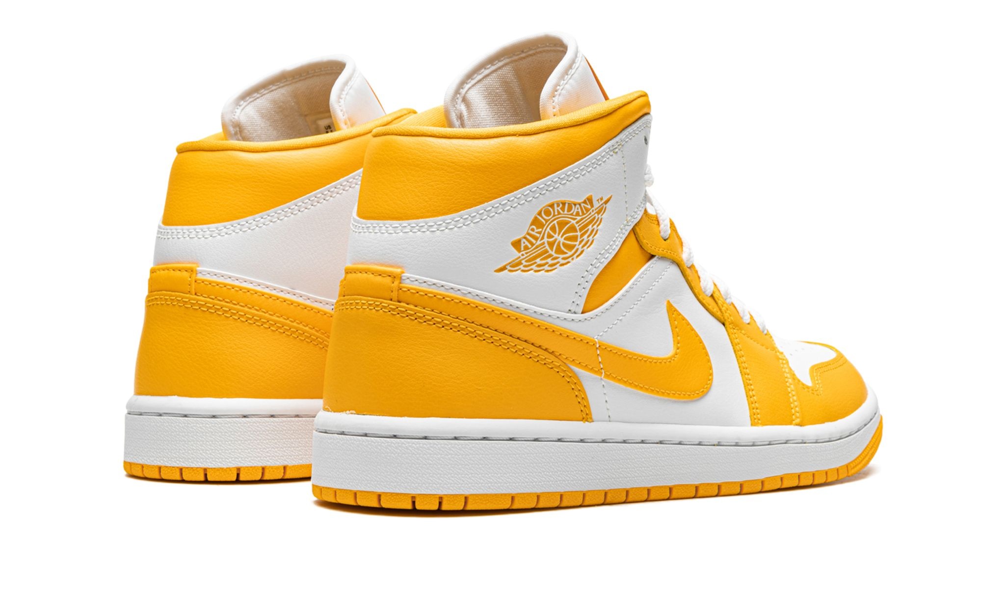 Wmns Jordan 1 Mid "White / University Gold" - 3