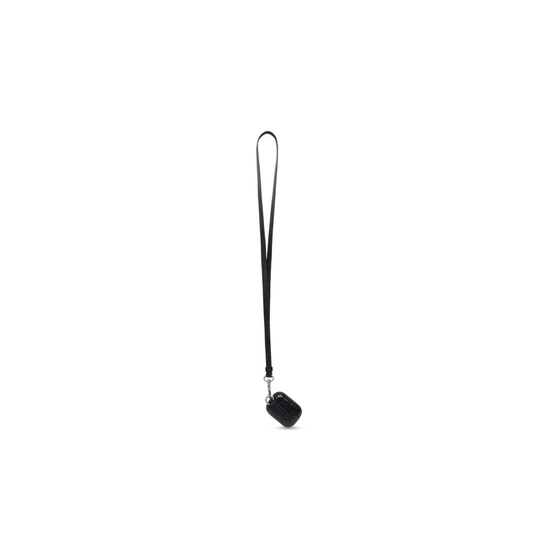 Men's Balenciaga / Adidas Earpods Holder With Strap in Black - 5