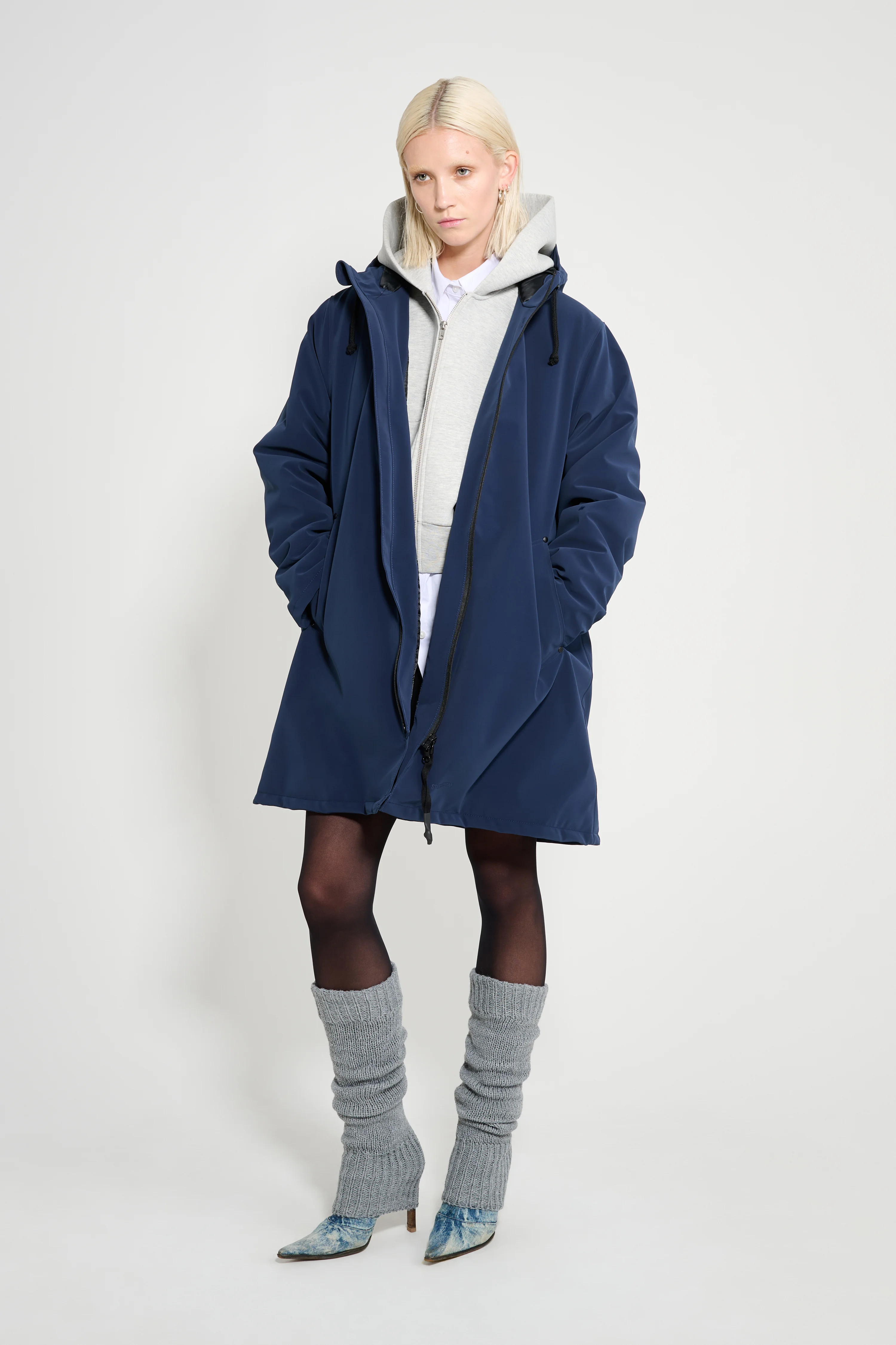 Mosebacke Matte Winter Coat Navy - 1