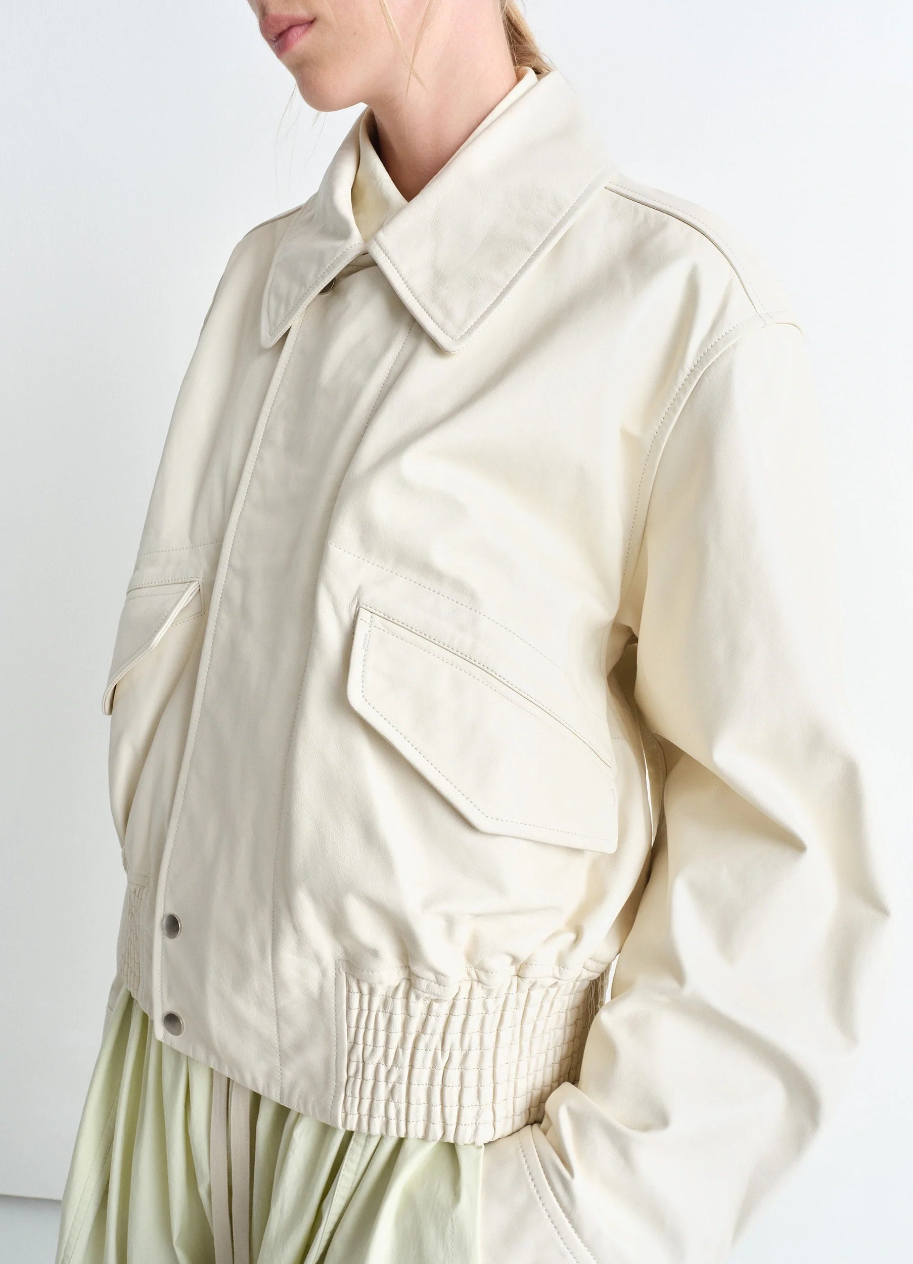 LEATHER BLOUSON - 4