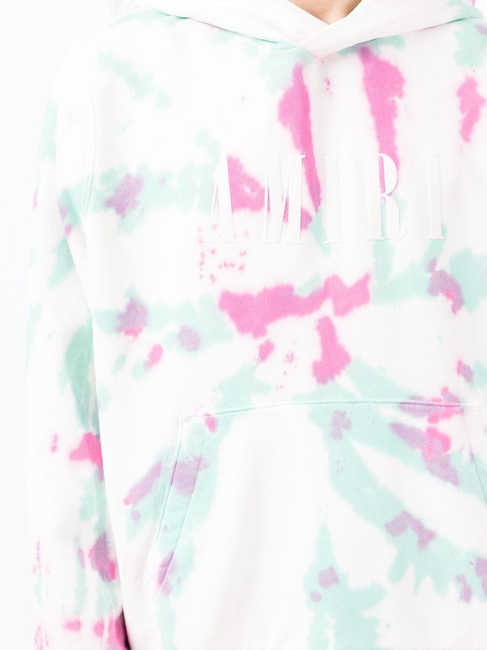 logo-print tie-dye hoodie - 5