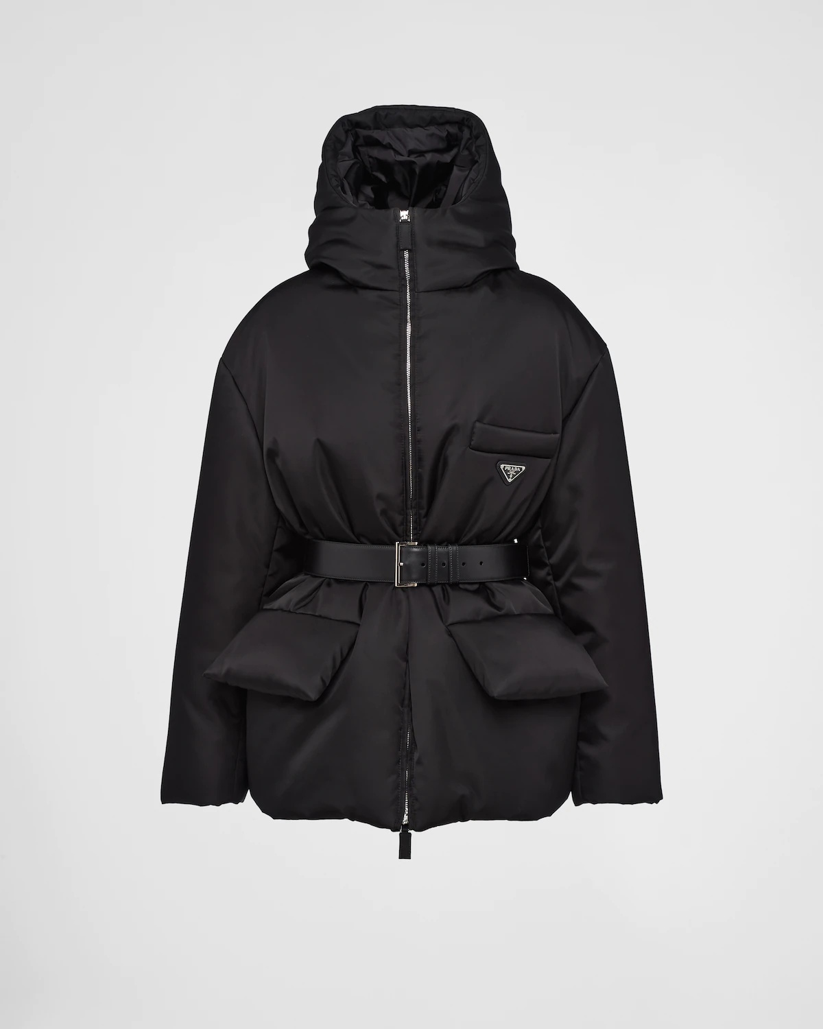 Re-Nylon hooded down jacket - 1