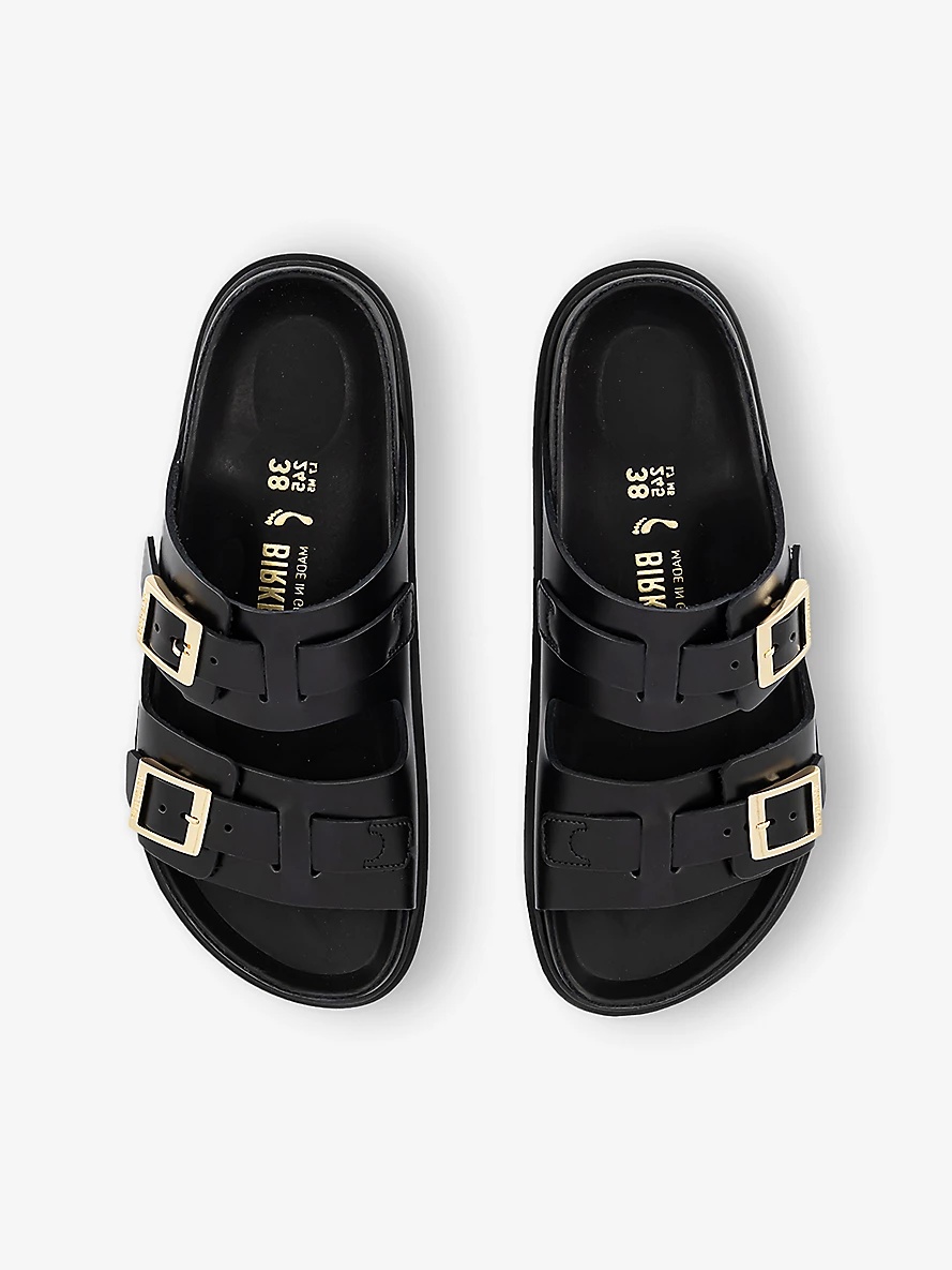 St Barths Two-Buckle Leather Sandals - 2