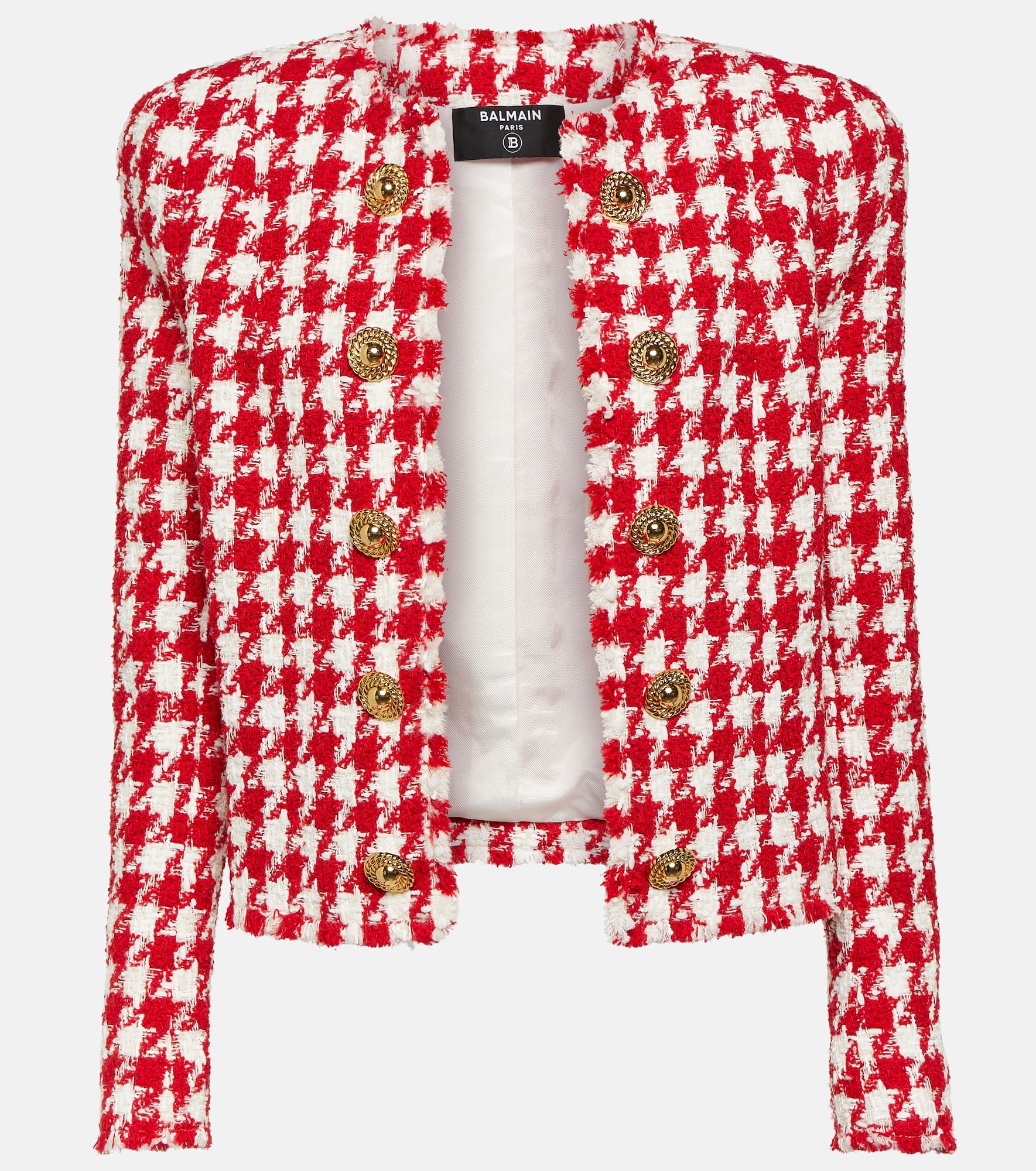 Houndstooth tweed jacket - 1