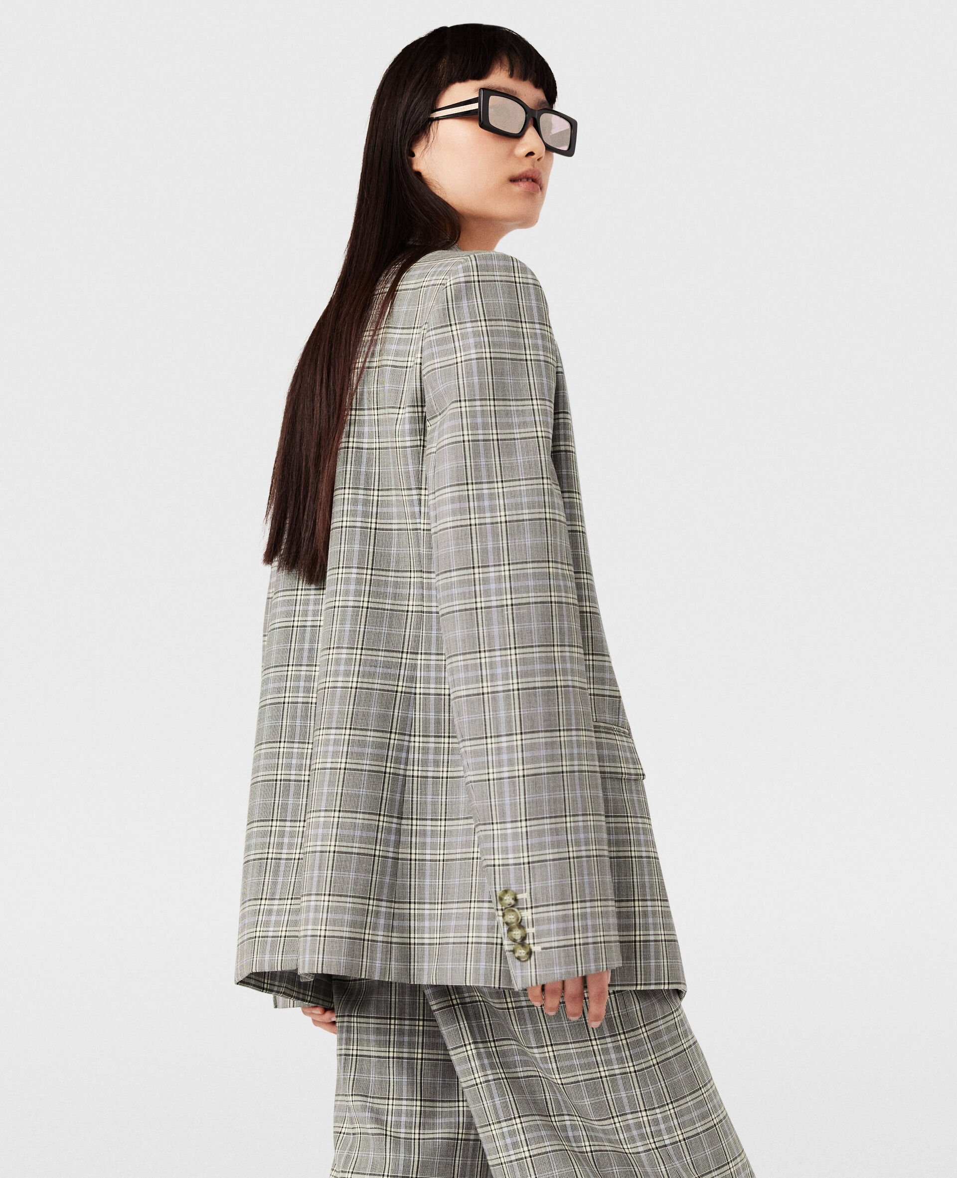 Double Breasted Wool Blazer - 5