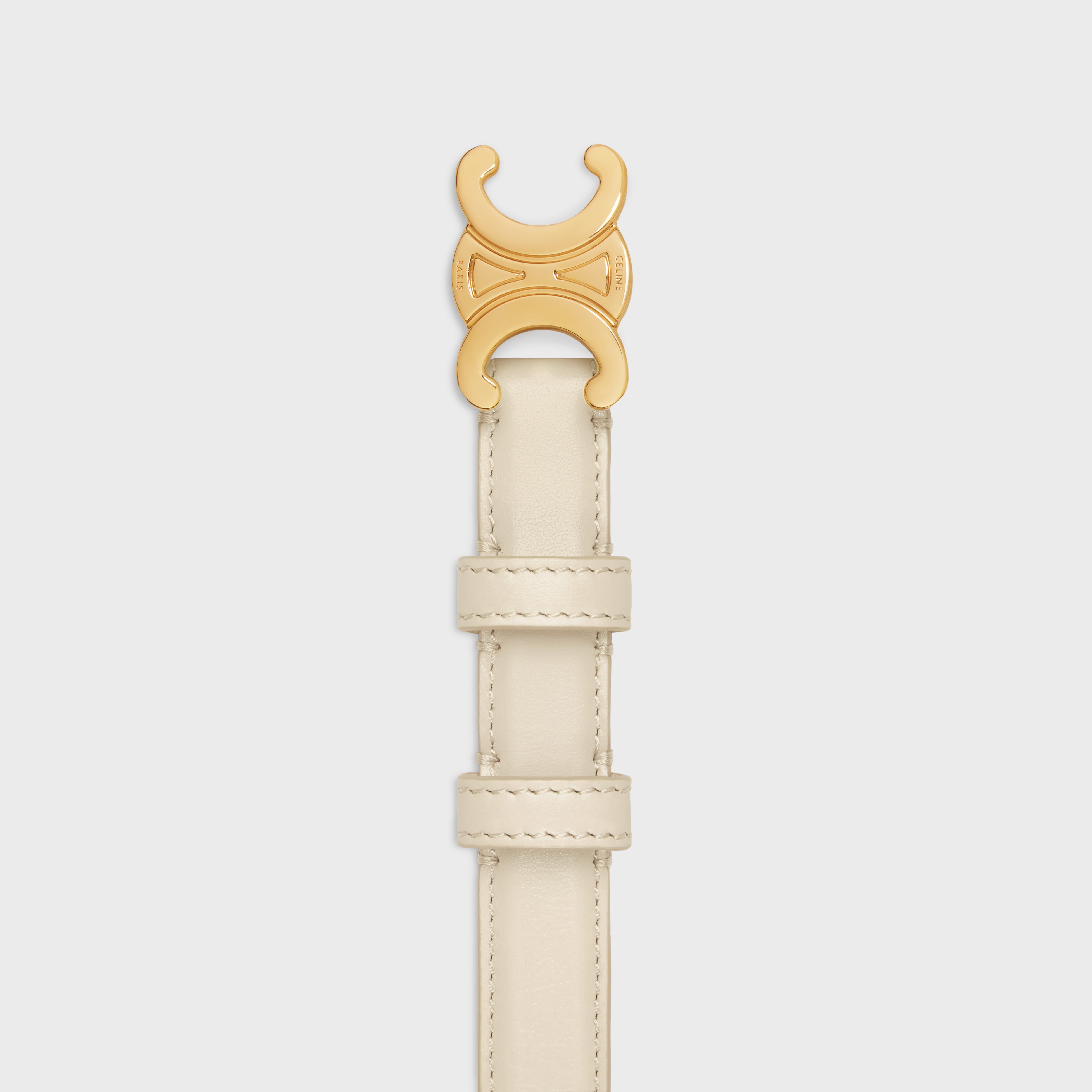 Small Triomphe Belt in Taurillon Leather - 2