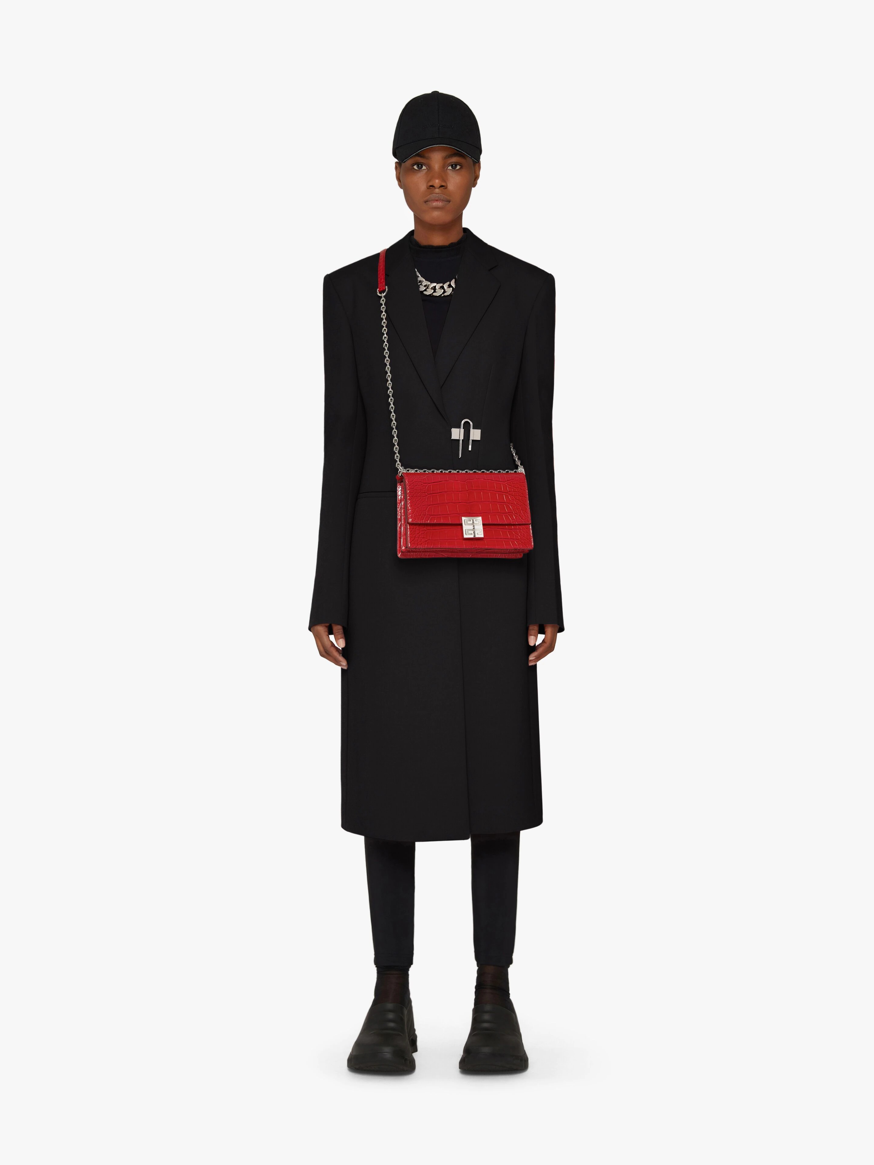 4G MEDIUM BAG IN ALLIGATOR WITH CHAIN - 2