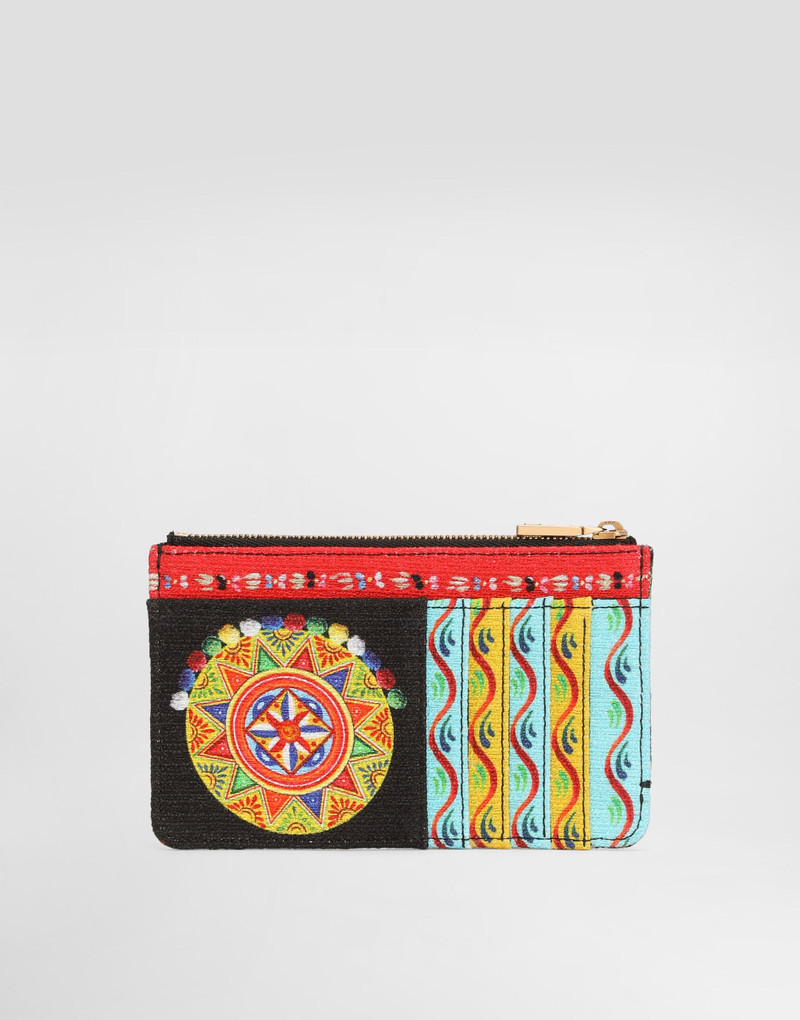 Carretto-print canvas card holder 3