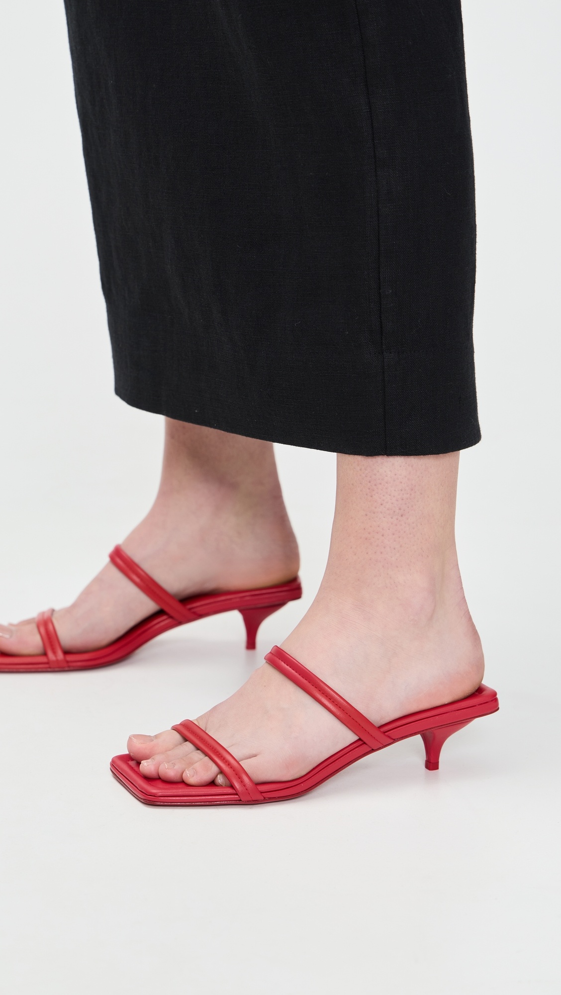 Fine Strap Kitten Heels - 2