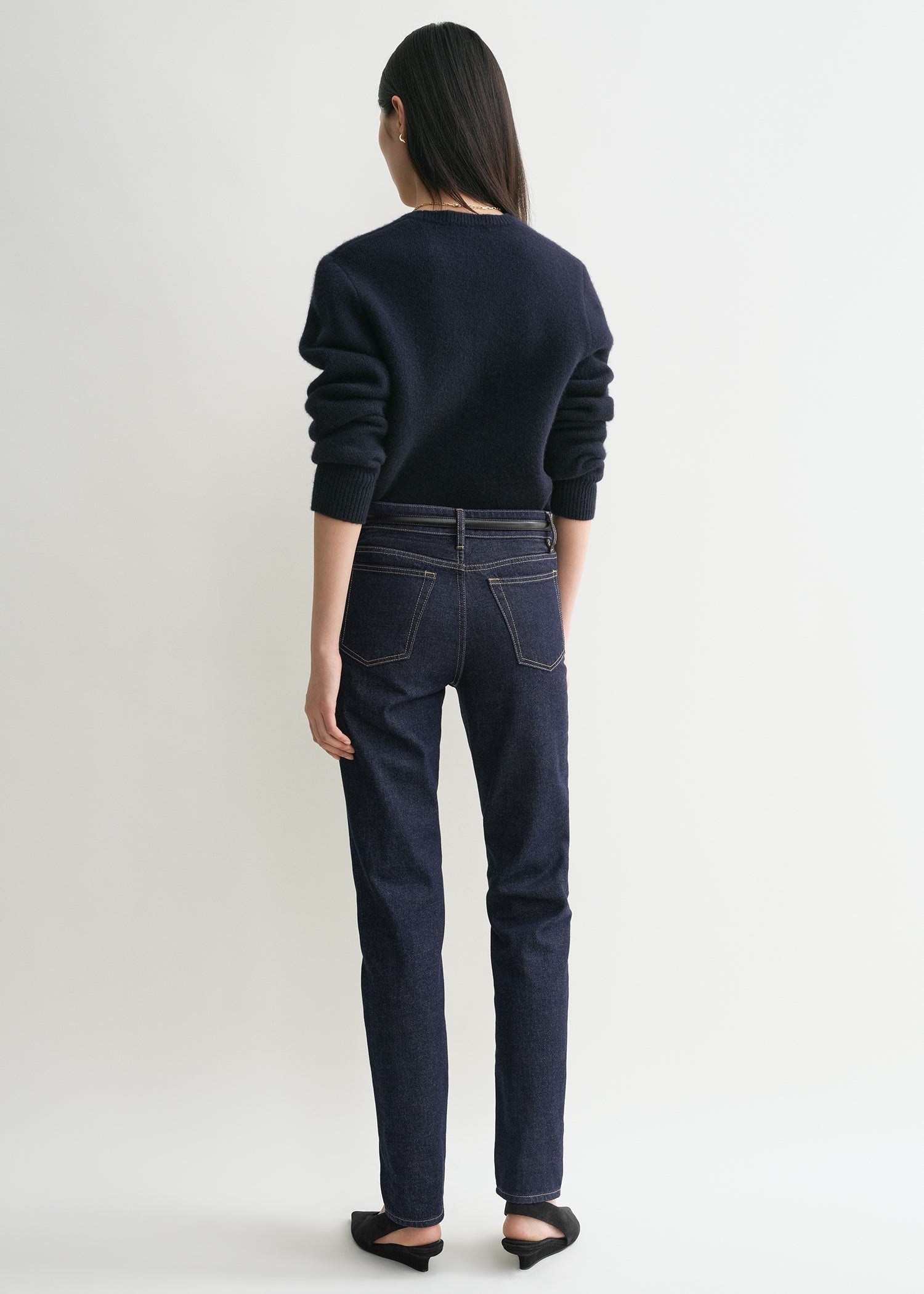 Low taper denim slate - 4