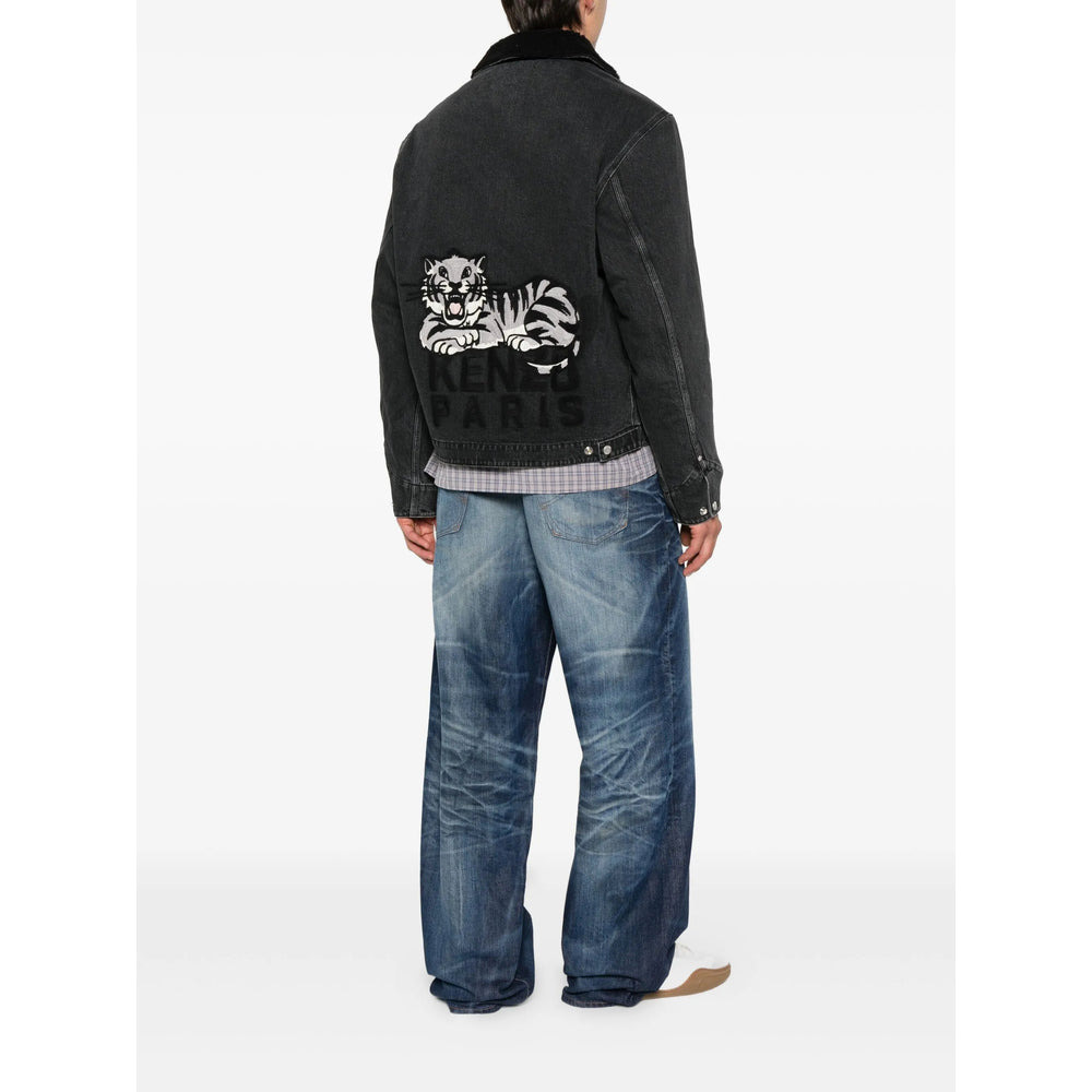 Kenzo Grey Jackets - Denim Jackets Men - 3