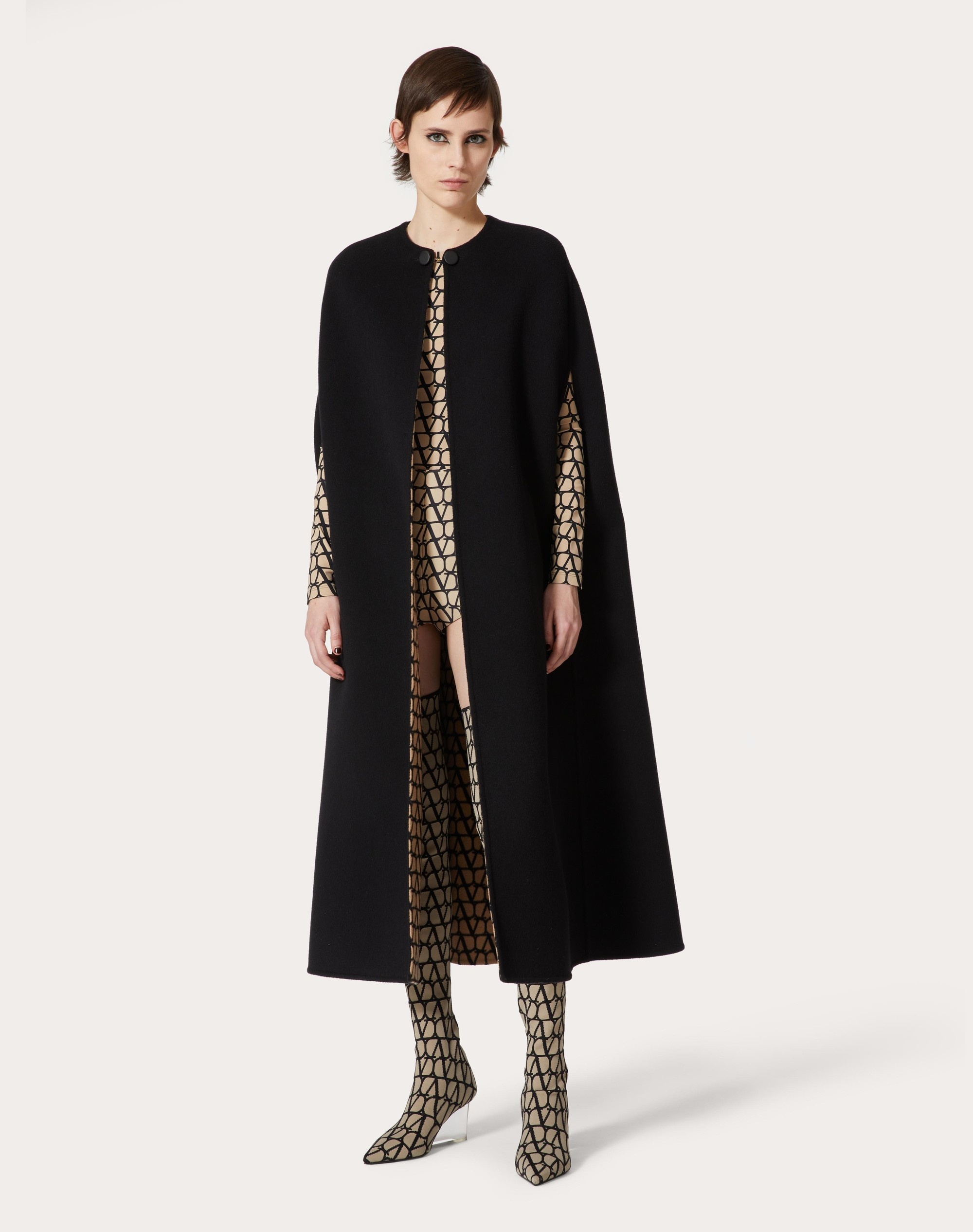 CAPE IN DOUBLE COAT TOILE ICONOGRAPHE - 3