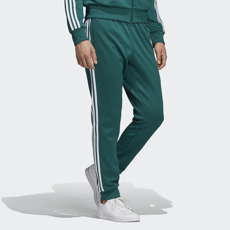 adidas originals Sst Tp Logo Embroidered Sports Pants Green EJ9701 - 5