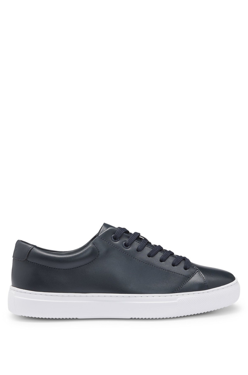 NAPPA-LEATHER TRAINERS WITH BRANDED COUNTER 1
