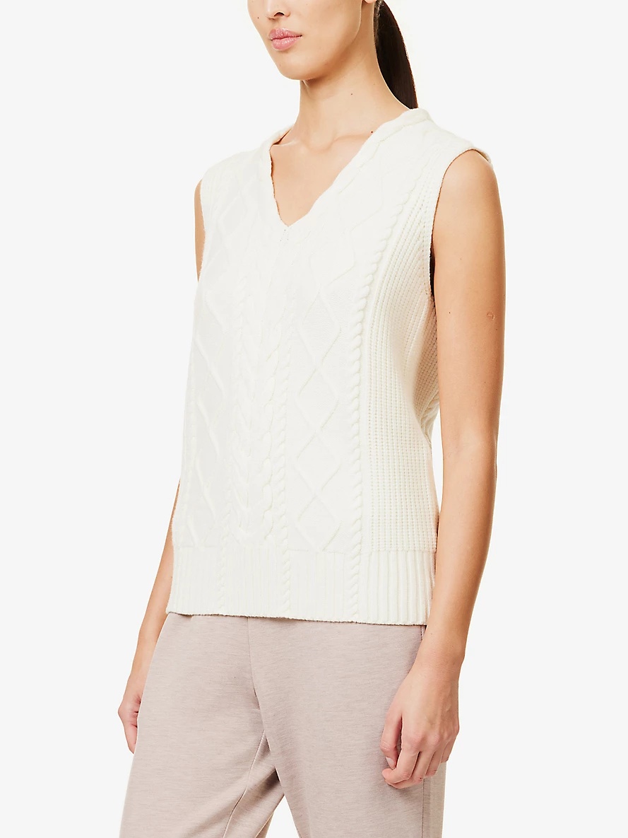 Kay Cable Knitted Vest - 3