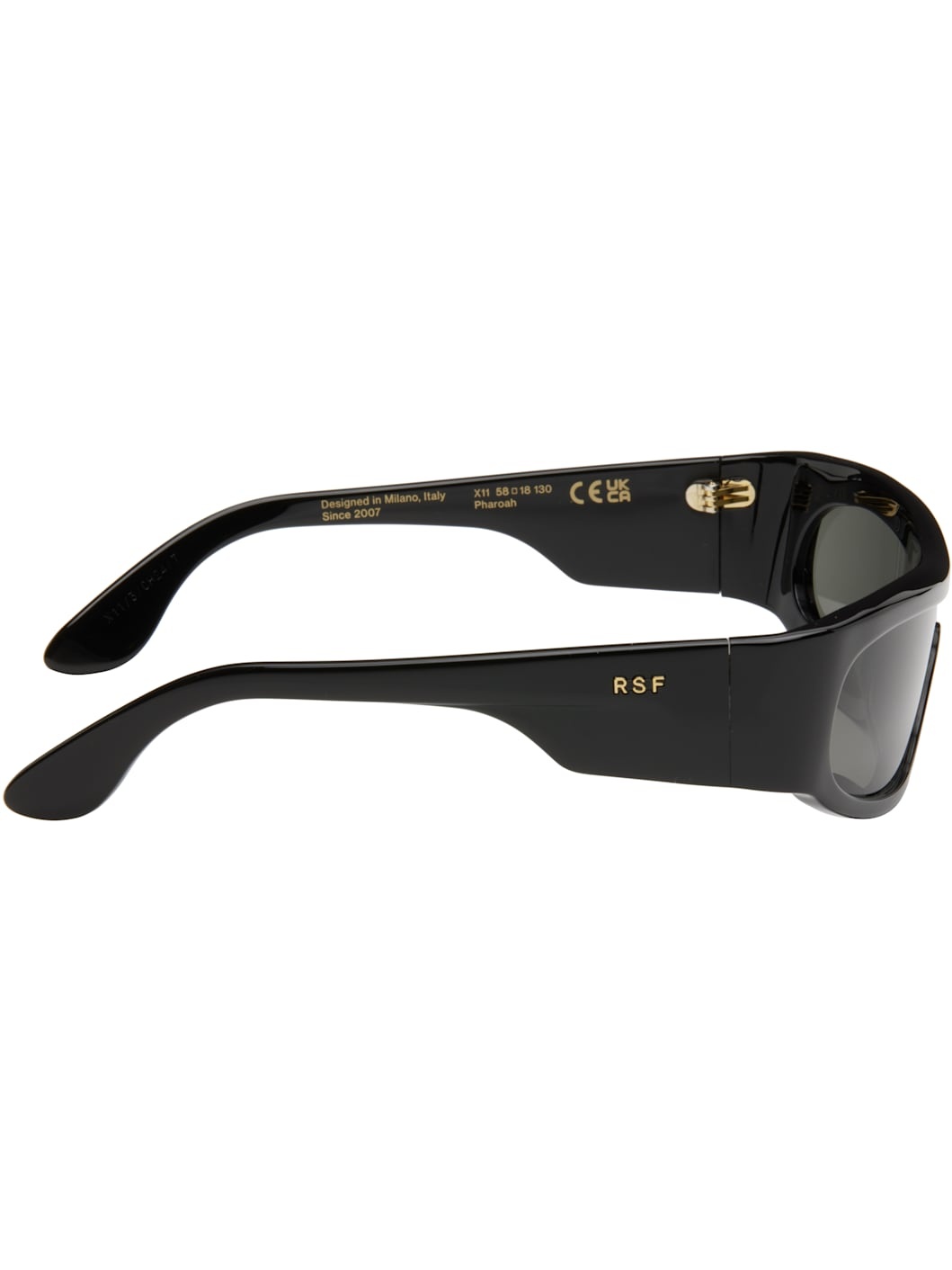 Sundinista experience PHARAOH BLACK ♯1 RETROSUPERFUTURE Black Pharaoh Sunglasses | ssense | REVERSIBLE