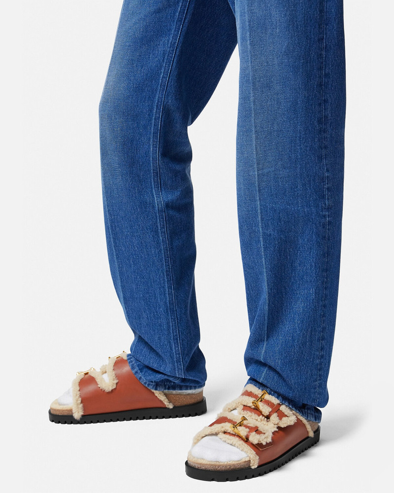 Shearling Sandals 5