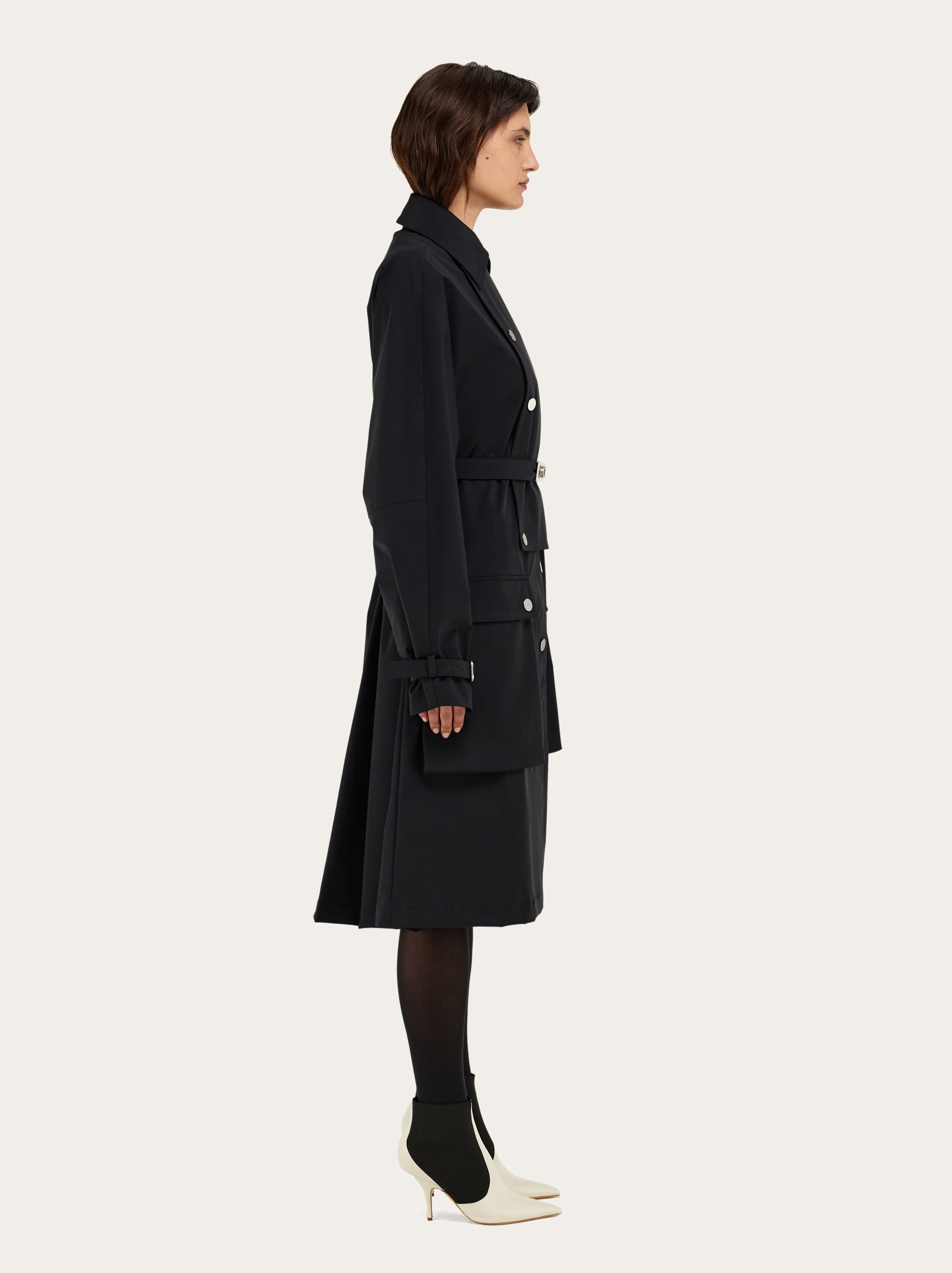 Double breasted coat with Hug buckle - 3