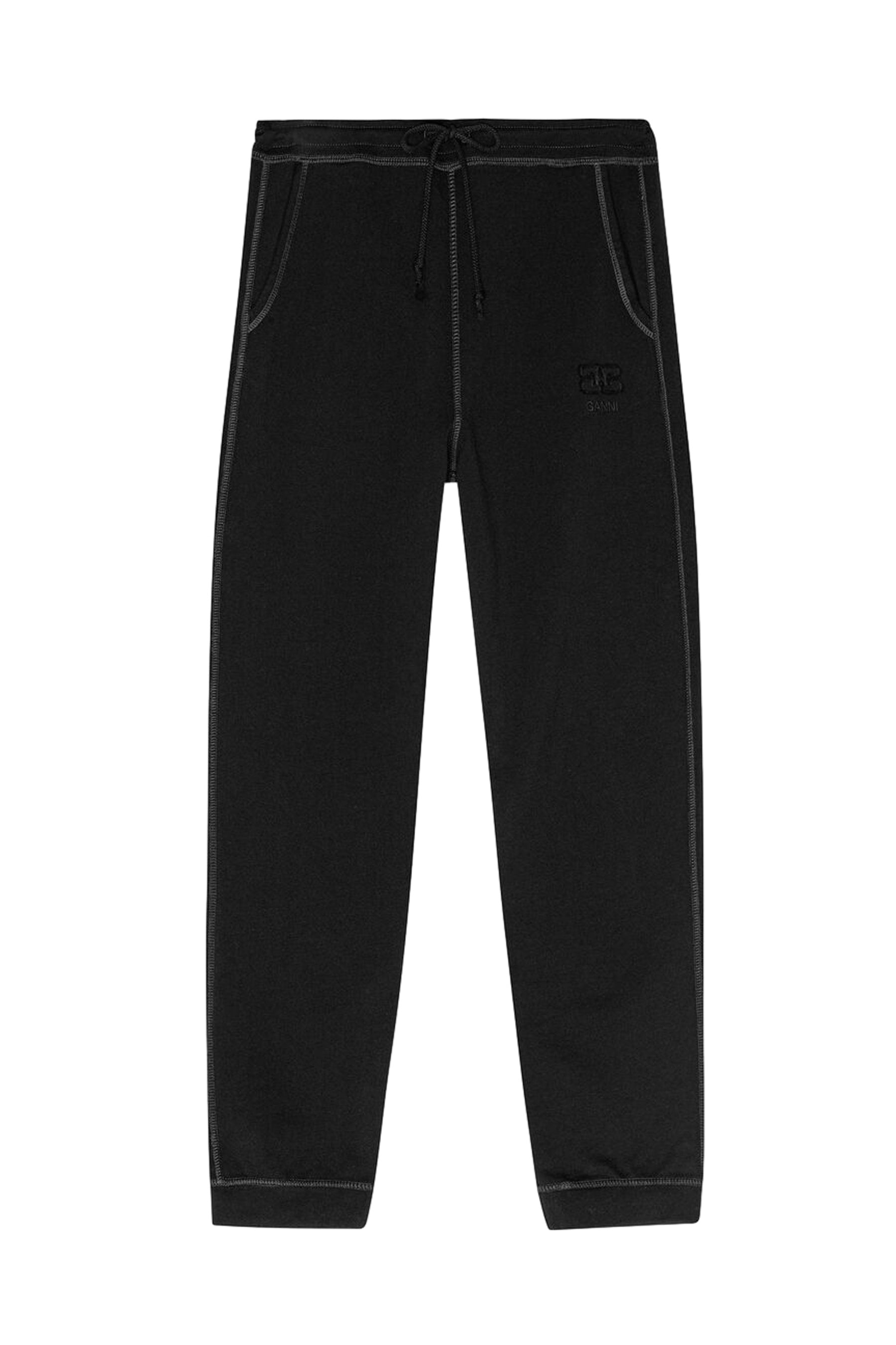 LIGHT ISOLI CUFFED PANTS / BLK - 1