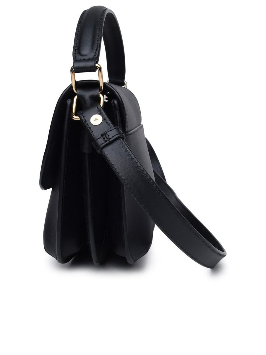 A.P.C. BLACK LEATHER BAG - 2