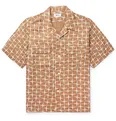 Camp-Collar Printed Twill Shirt - 5