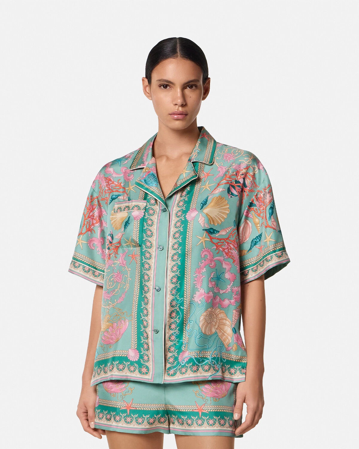 Underwater Barocco Silk Shirt - 4