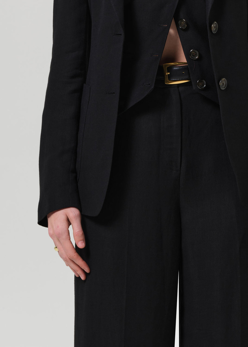 Park Trouser Linen Twill In Black 6