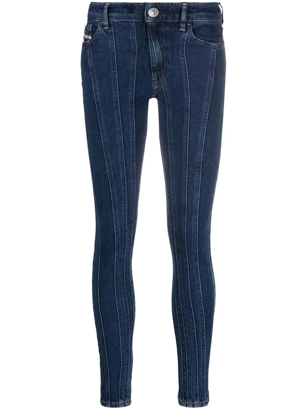 Slandy high-waist 말라 붙은 청바지 - 1