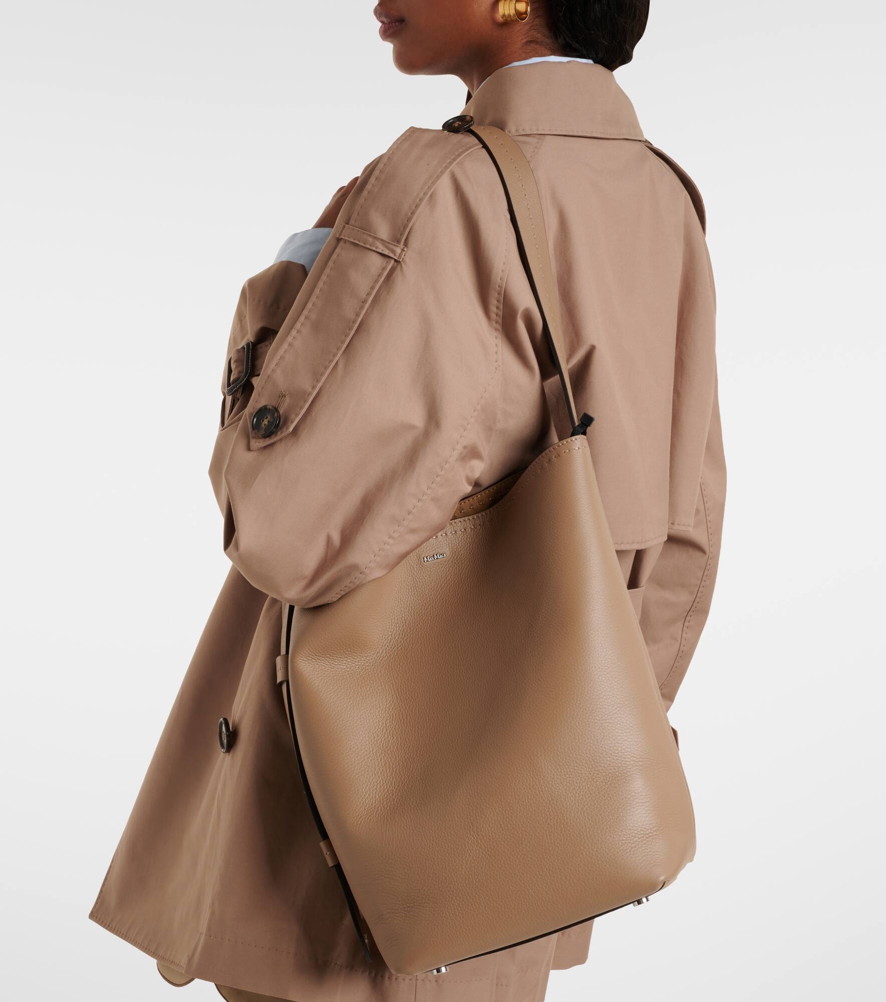 Archetipo Medium leather shoulder bag - 7