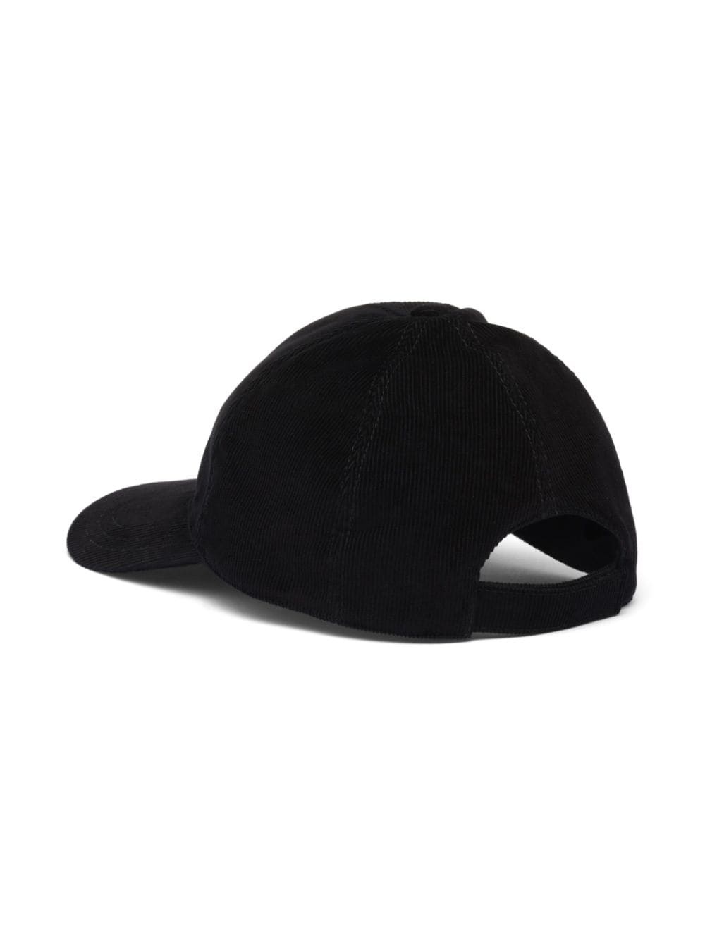 triangle logo-plaque corduroy cap - 2