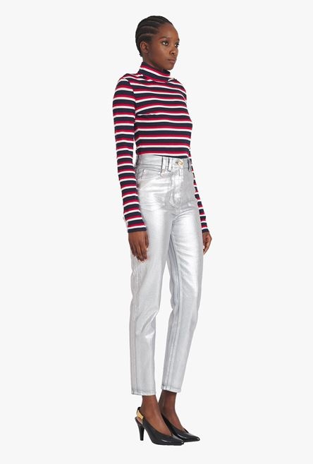 Silvery skinny cut jeans - 7