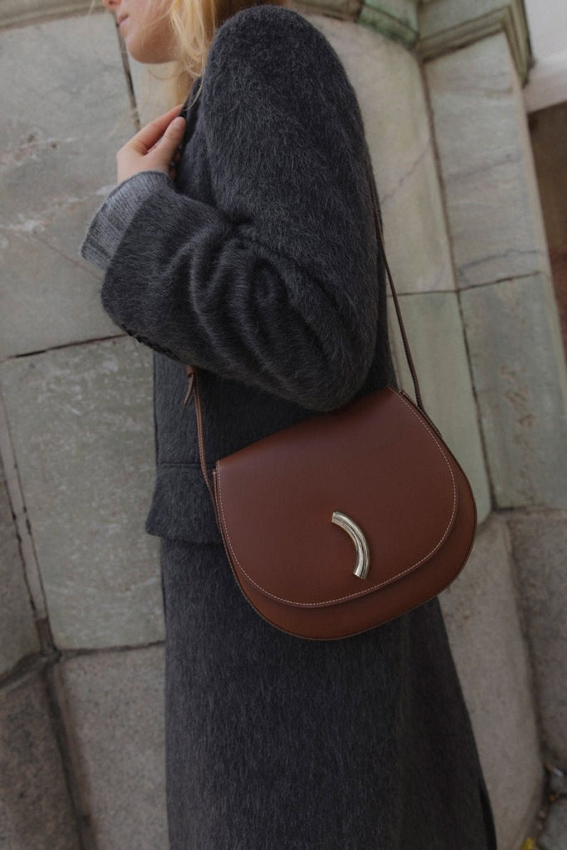 MACCHERONI SADDLE BAG CHESTNUT 5