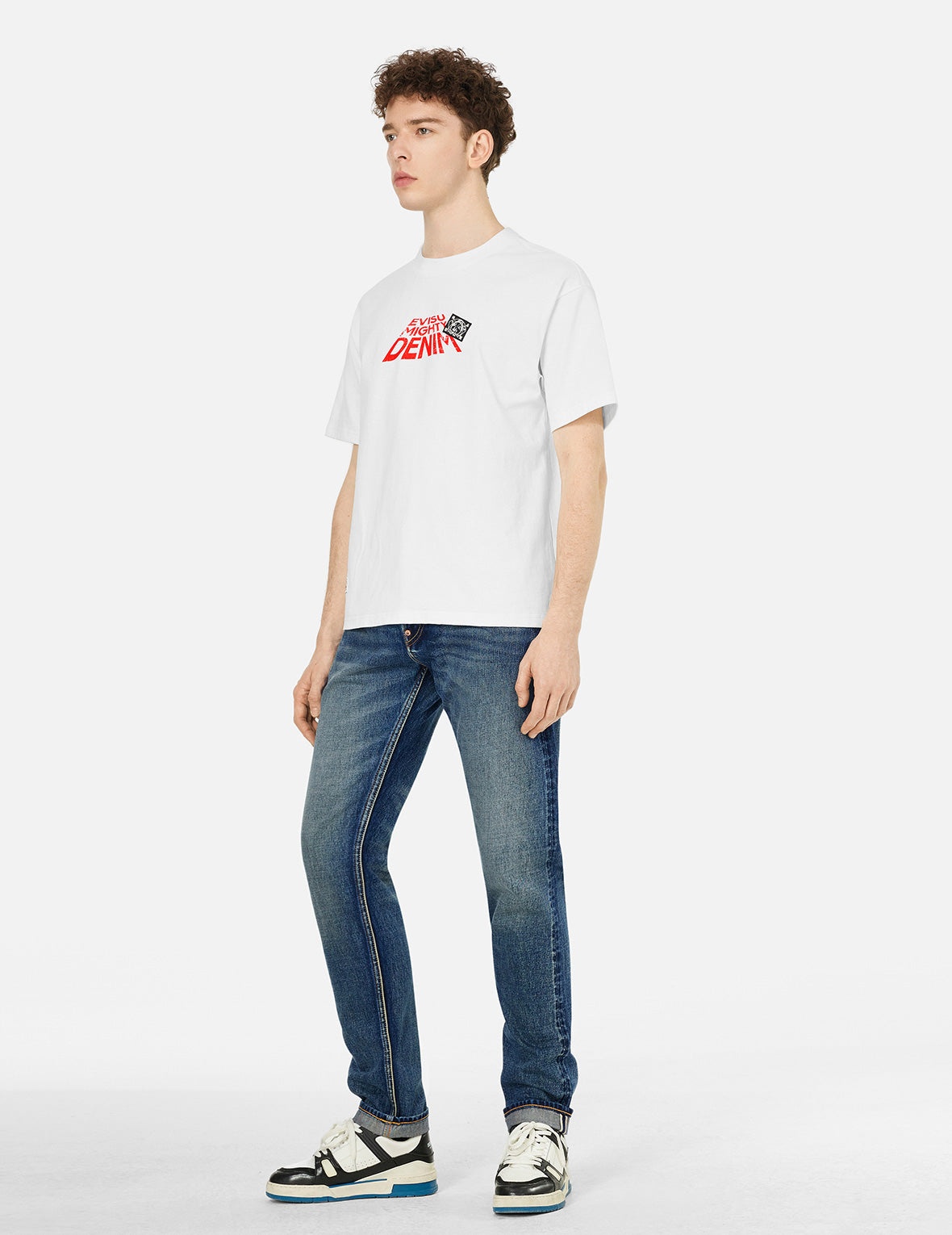 Seagull and Slogan Print Relax Fit T-shirt - 3