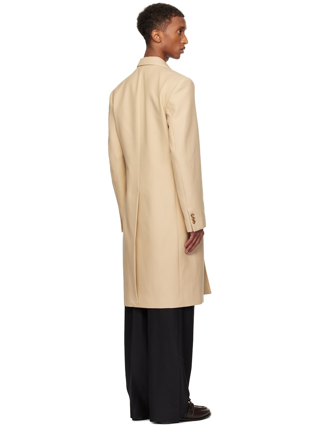 Beige Twill Coat - 3