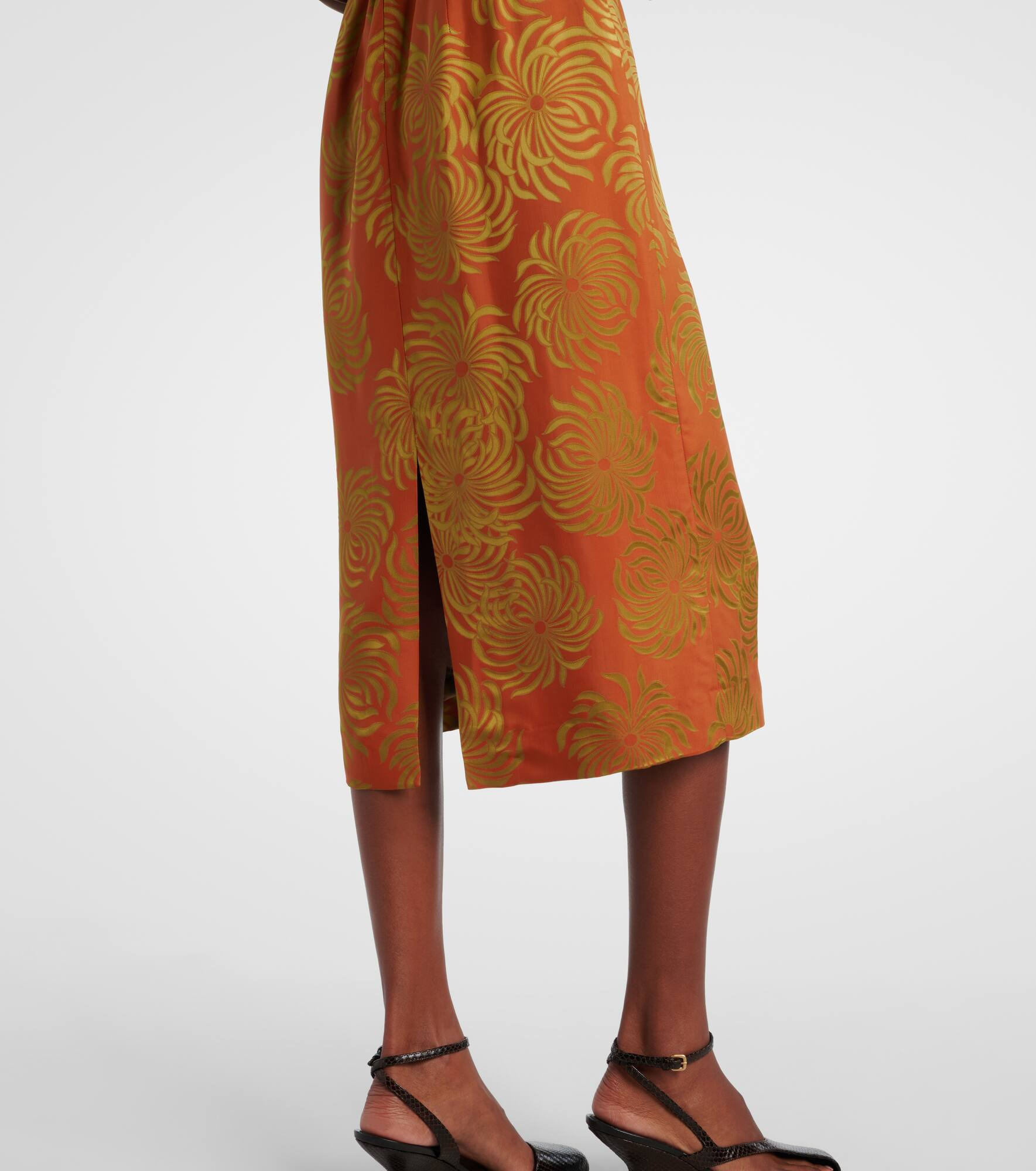 Printed midi skirt - 5