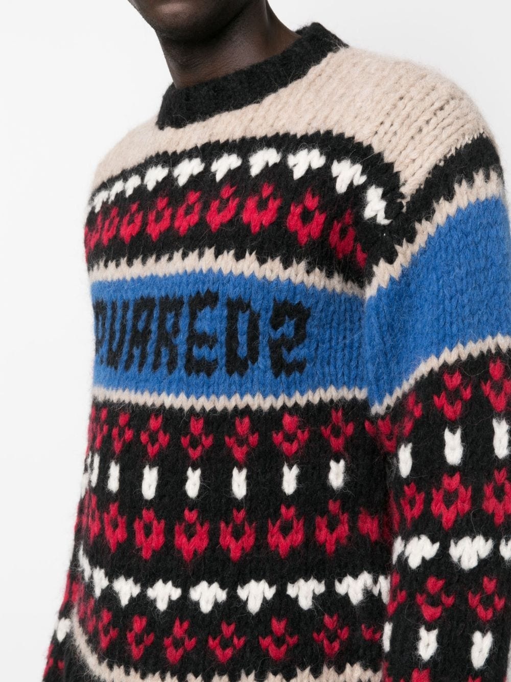 crochet-panelling jumper - 5