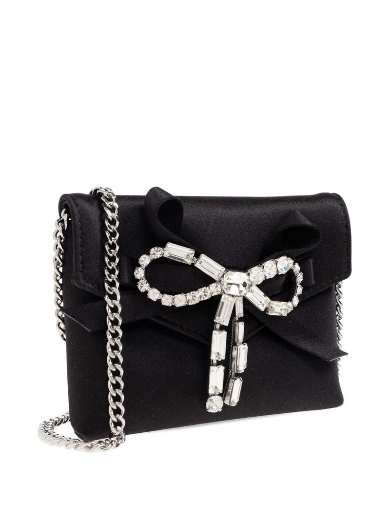 JIMMY CHOO bow chain clutch bag outlook
