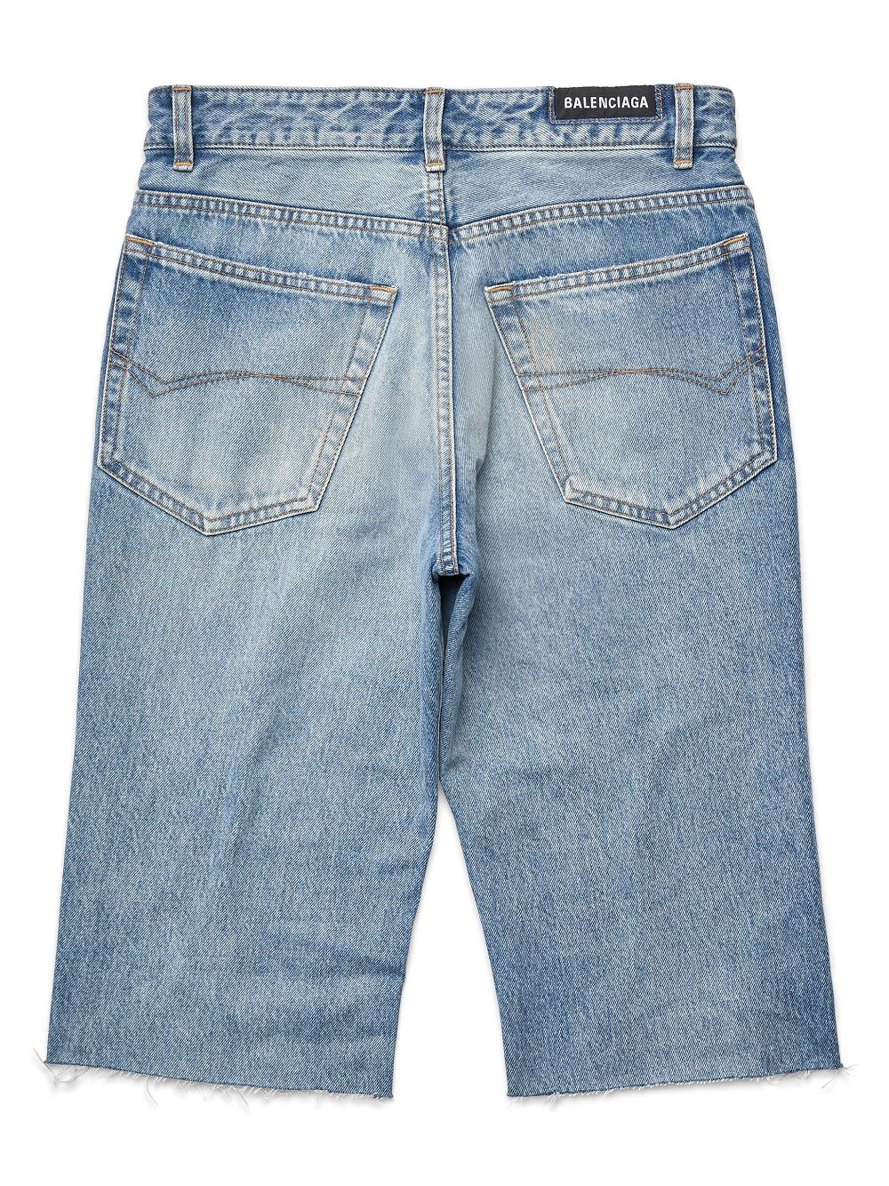 japanese-twill denim shorts - 3