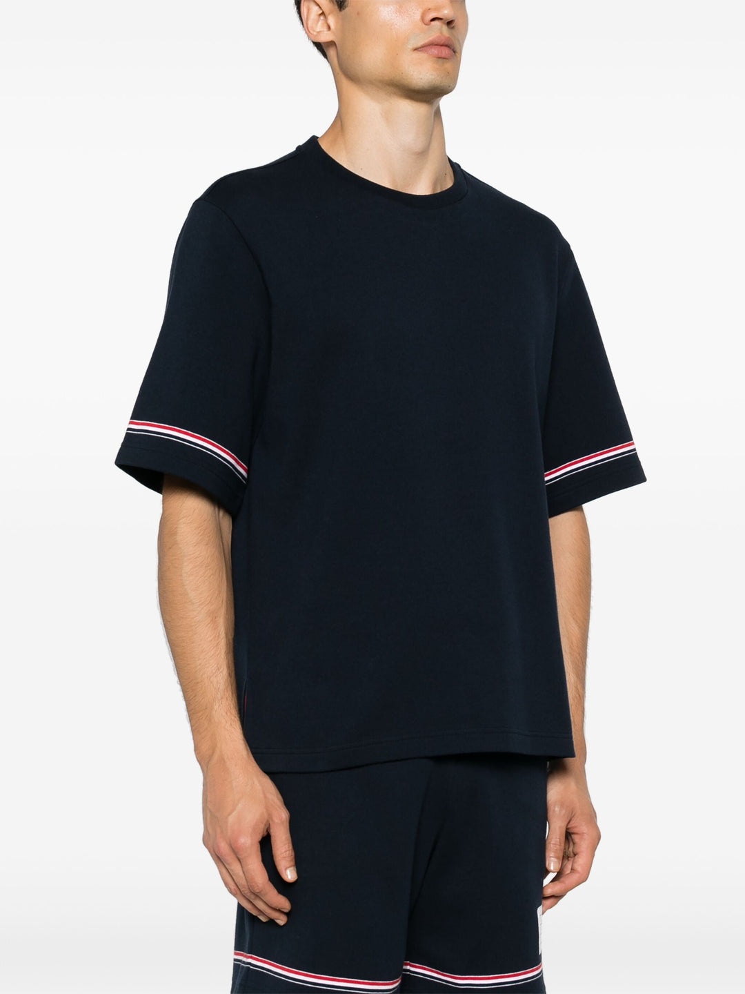 Thom Browne Cotton Rugby Short Sleeve Tee Men | club21