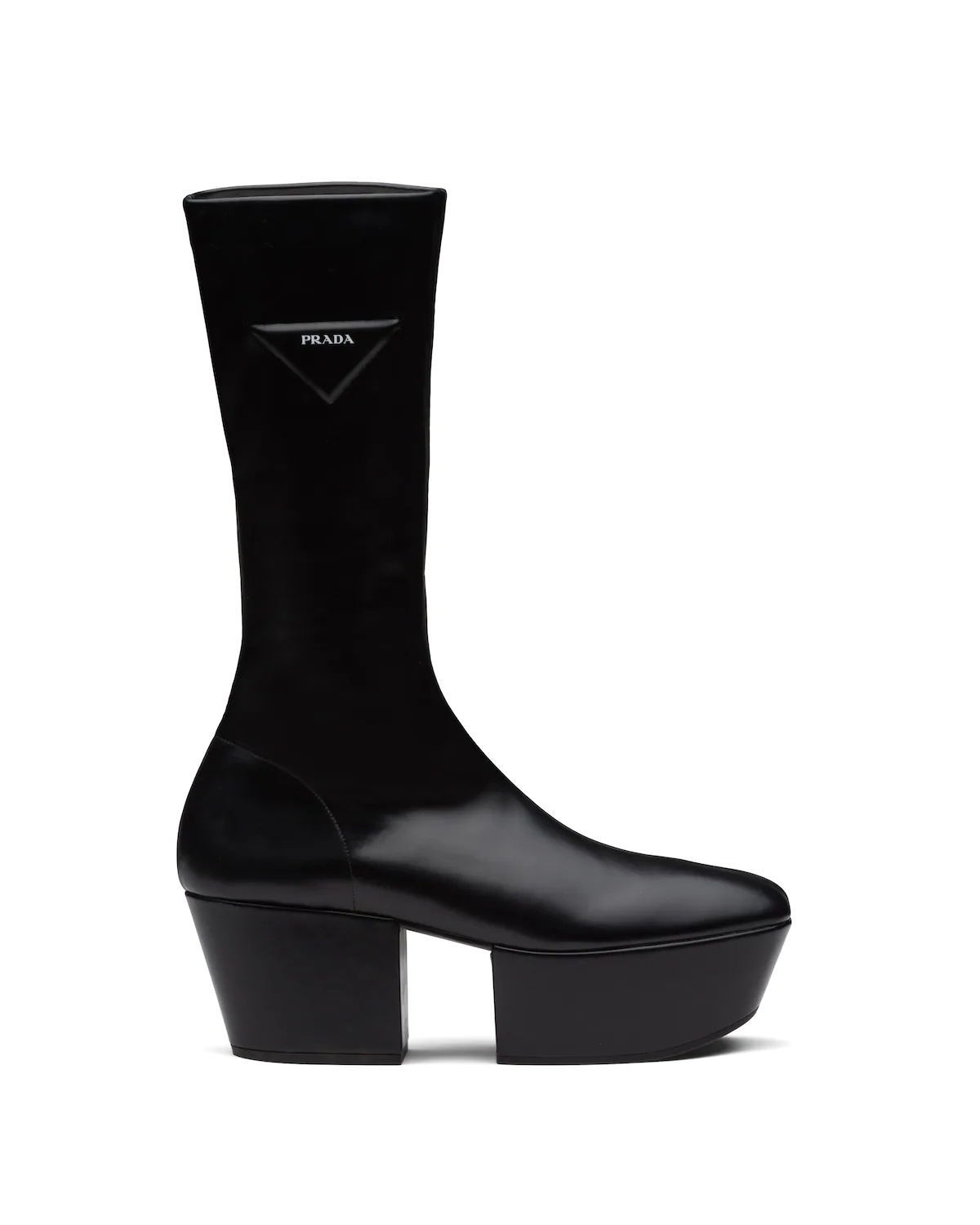 Technical nappa leather platform boots - 3