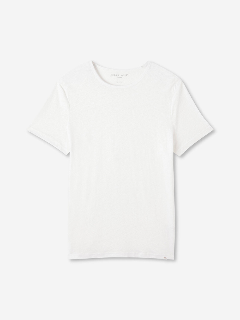 남성 티셔츠 Basel Micro Modal Stretch White - 1