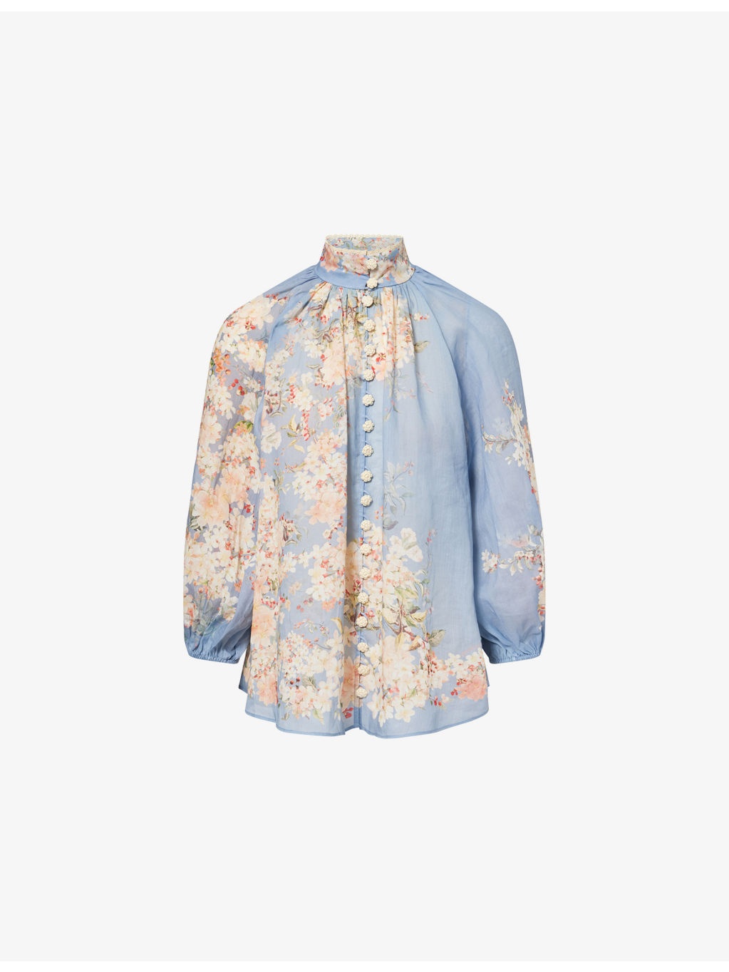 Cascadian Billow Floral Woven Blouse - 1