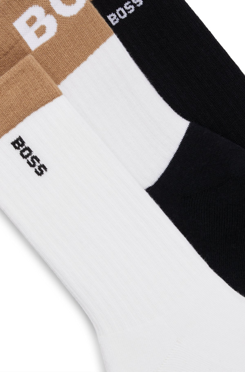BOSS THREE-PACK OF SHORT-LENGTH SOCKS WITH LOGO DETAILS outlook